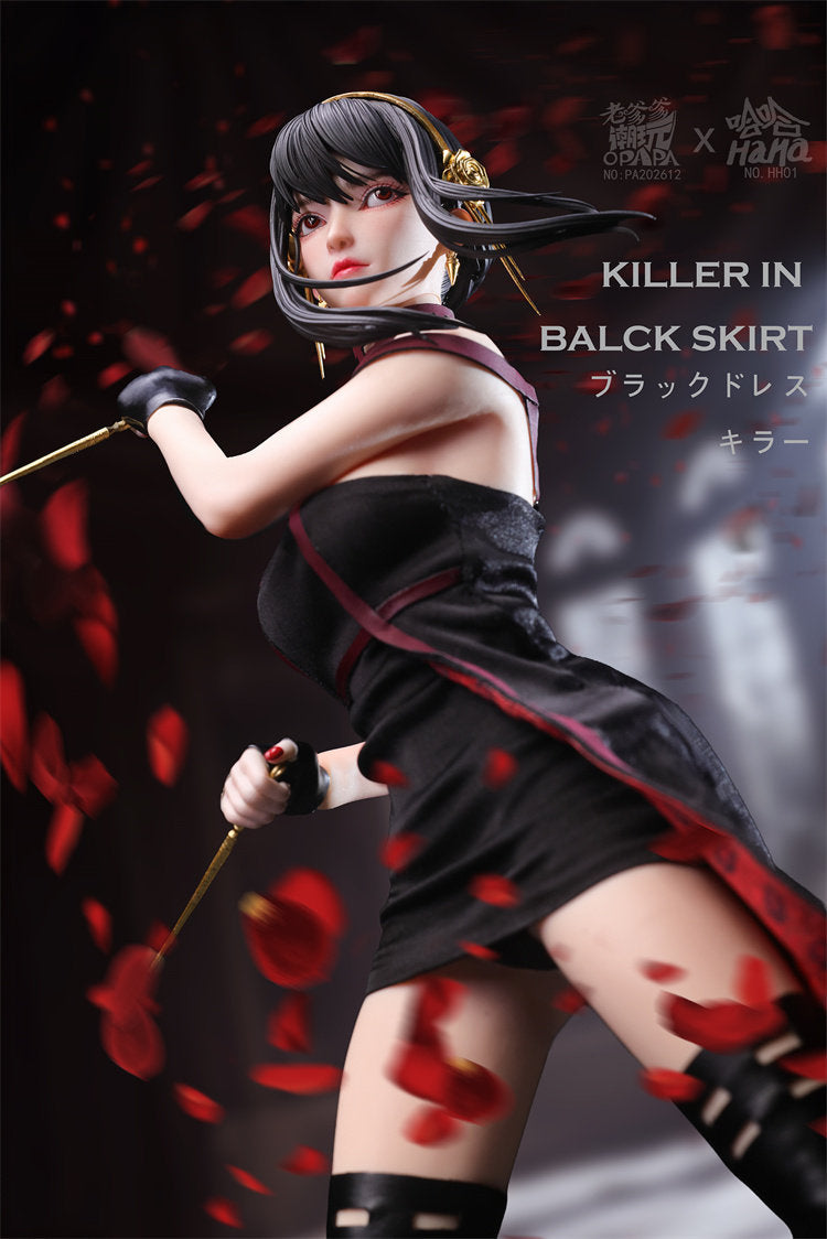 1:6 Killer in Black Skirt Seamless Action Figure