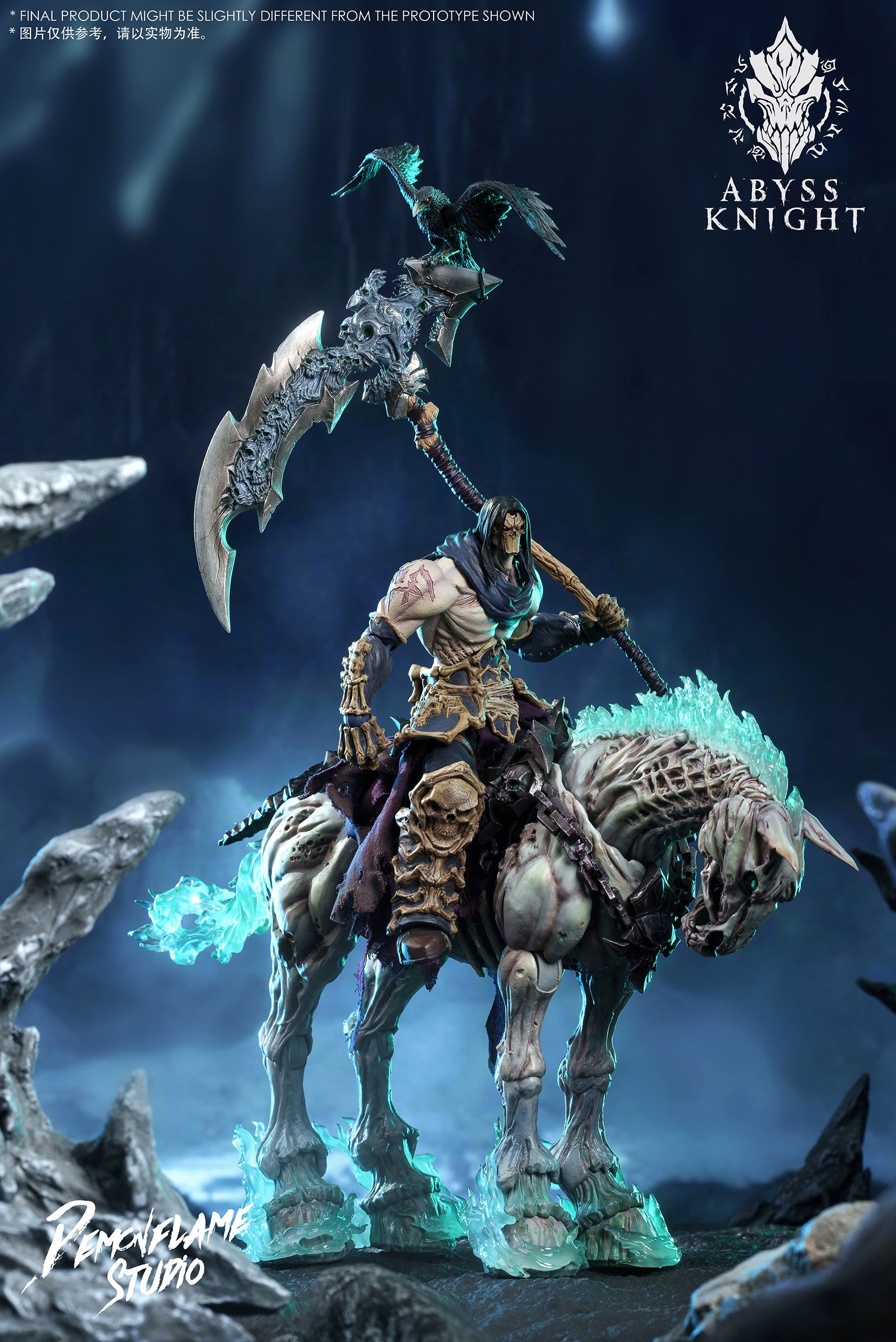 1:12 Abyss Knight & Horse Set Action Figure