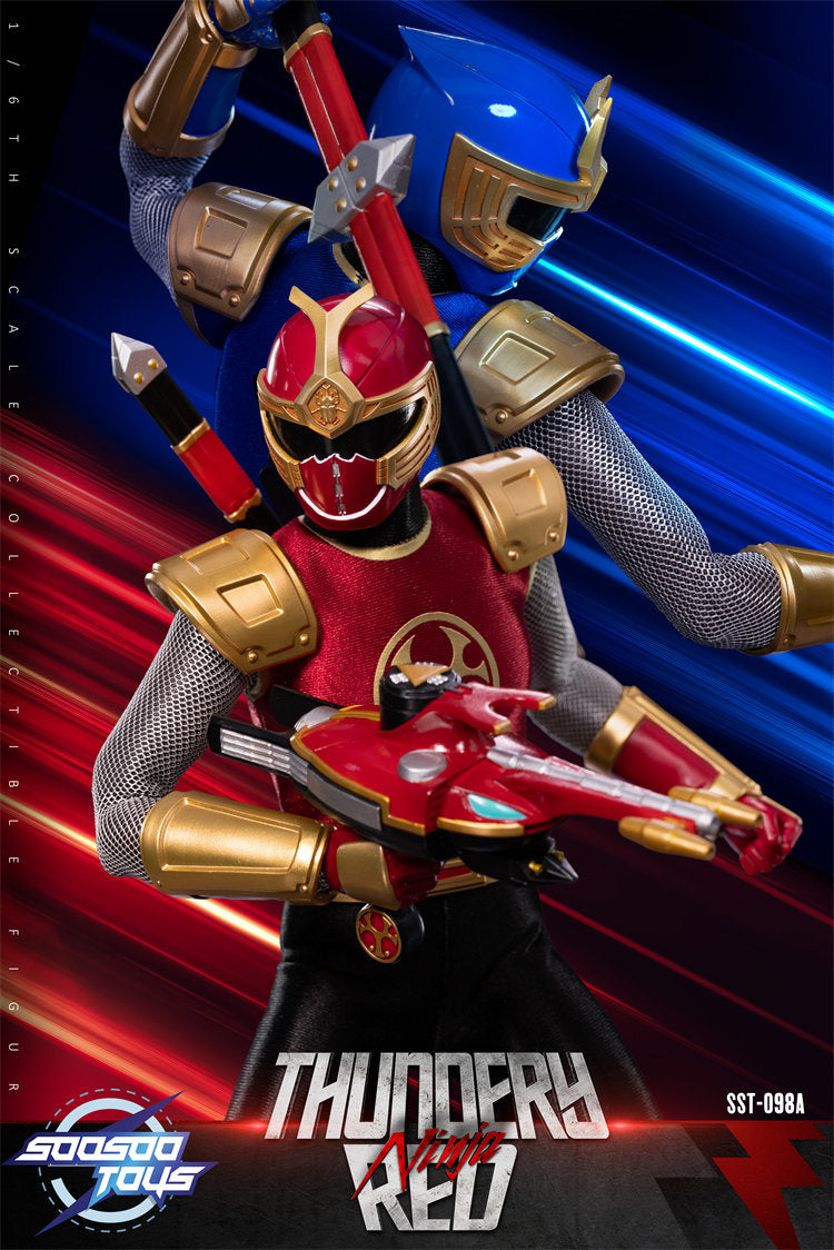 1:6 Thundery Ninja Red & Blue Two Pack Action Figure