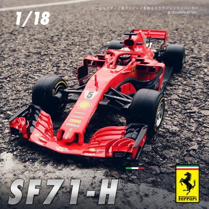 Ferrari SF71-H Sebastian Vettel #5 2018 – Miniature 1/18 Bburago, F1, Rouge