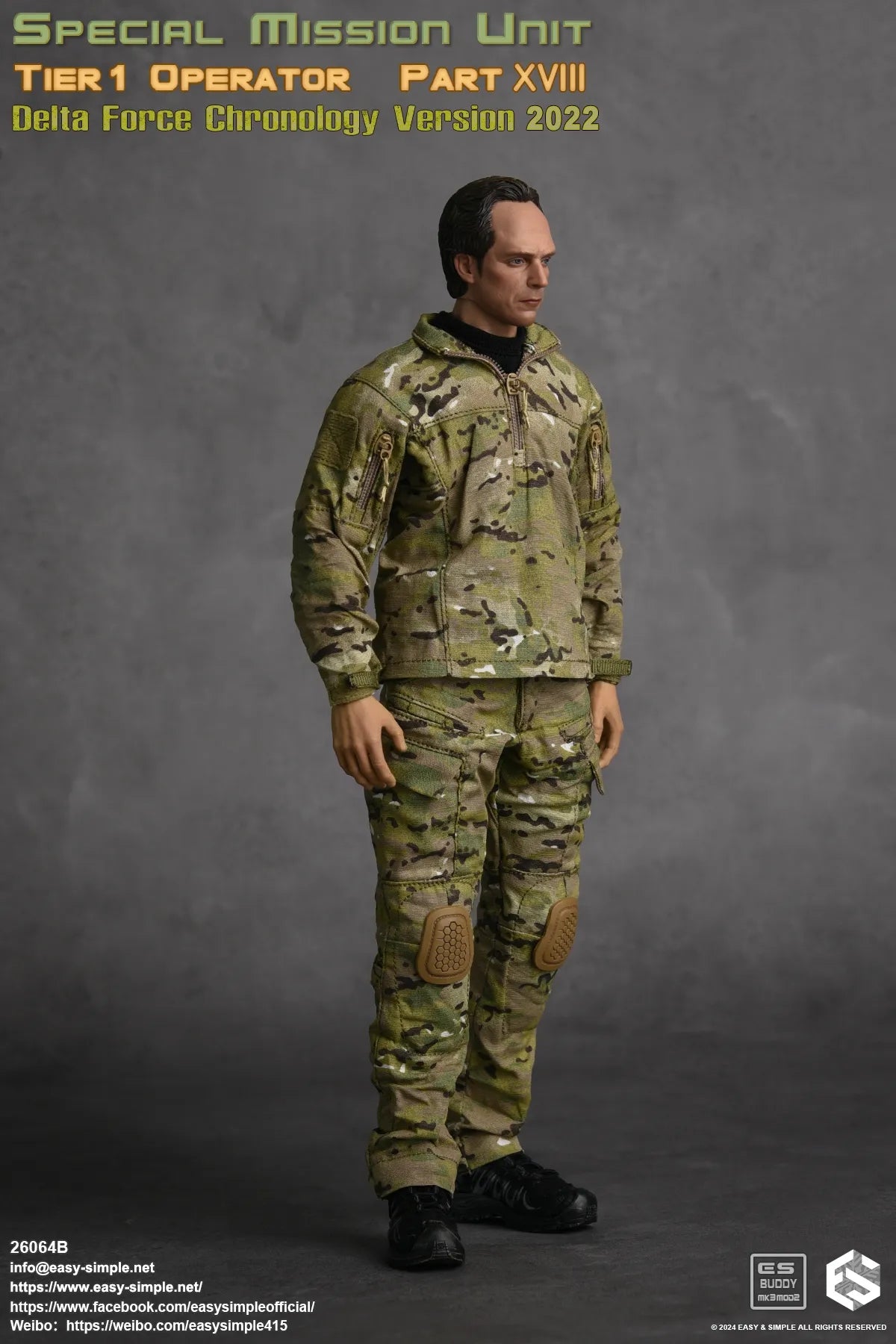 Easy & Simple - 1:6 Tier 1 Operator Part XVIII Delta Force Chronology 2022 Action Figure (Version B) - inshobby.com