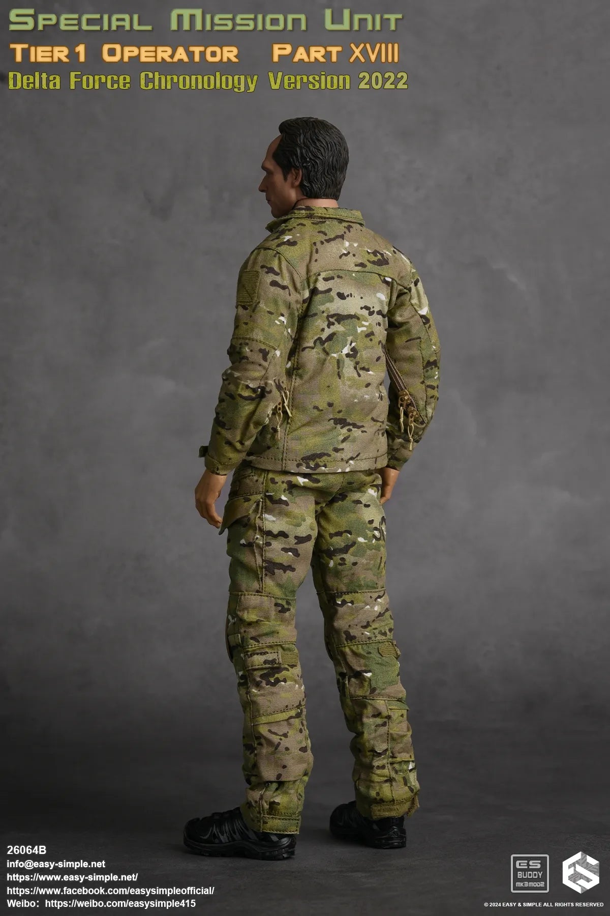 Easy & Simple - 1:6 Tier 1 Operator Part XVIII Delta Force Chronology 2022 Action Figure (Version B) - inshobby.com