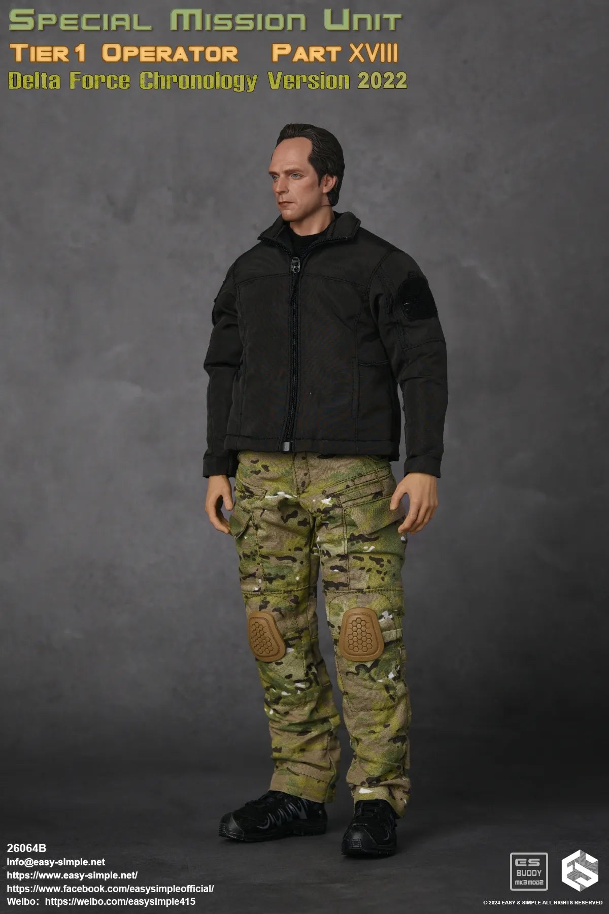 Easy & Simple - 1:6 Tier 1 Operator Part XVIII Delta Force Chronology 2022 Action Figure (Version B) - inshobby.com