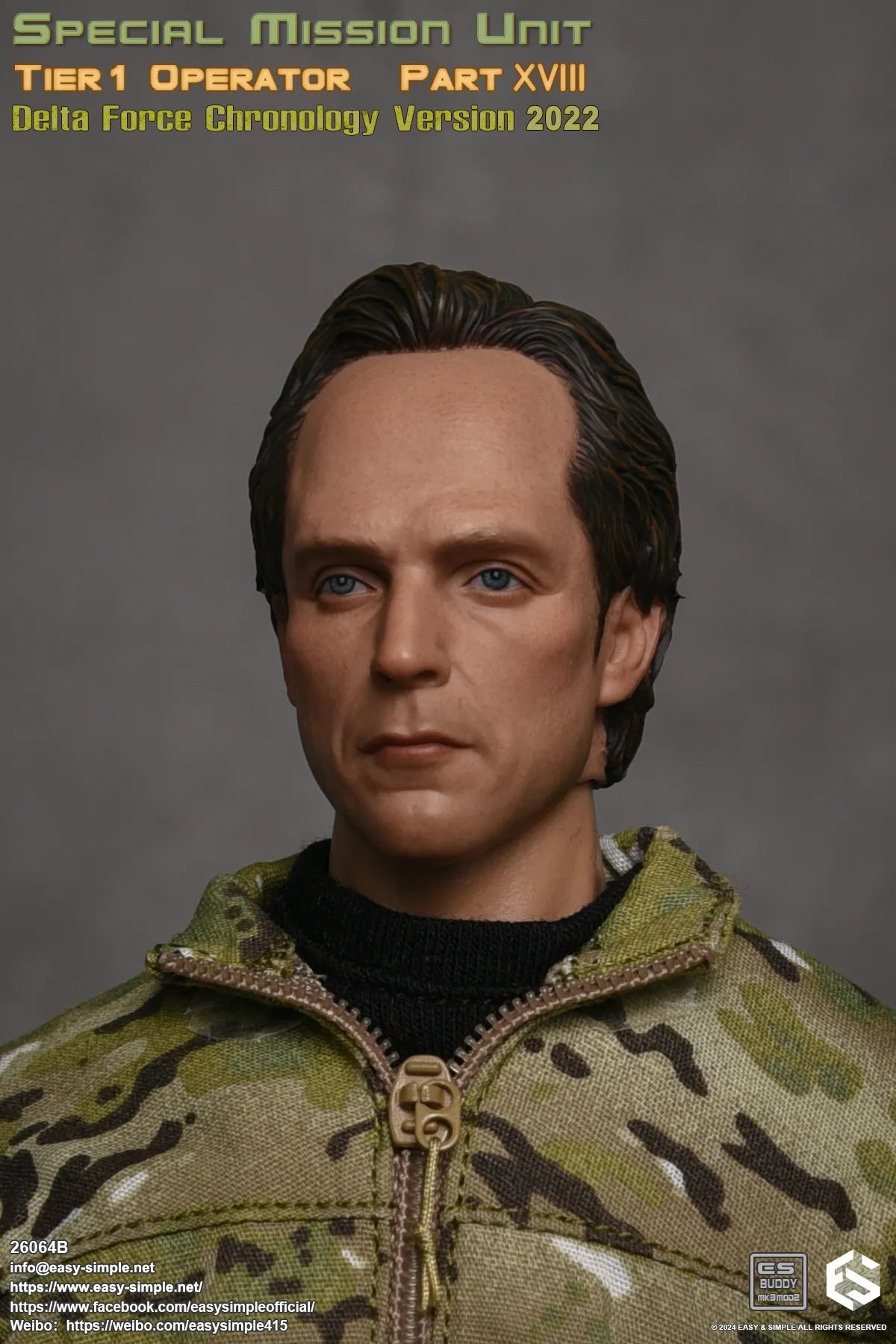 Easy & Simple - 1:6 Tier 1 Operator Part XVIII Delta Force Chronology 2022 Action Figure (Version B) - inshobby.com