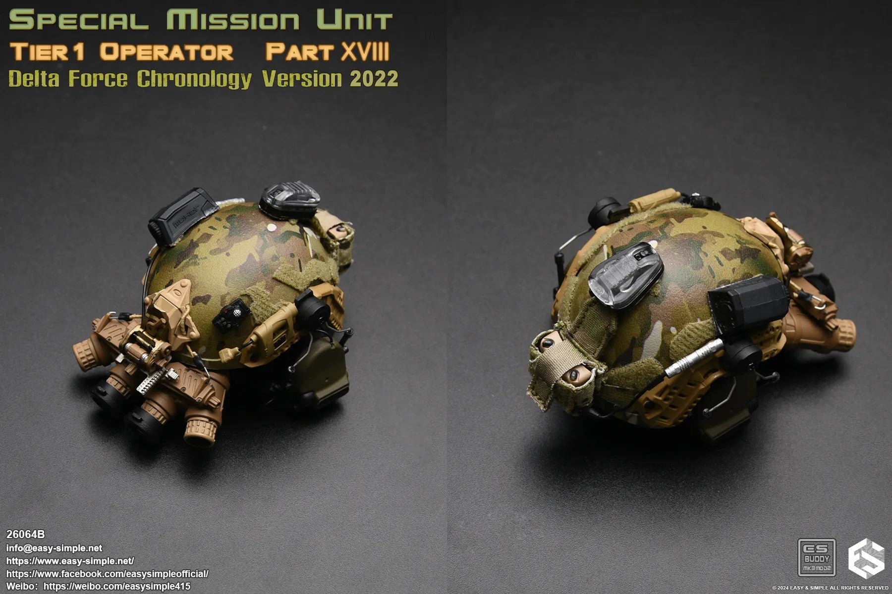 Easy & Simple - 1:6 Tier 1 Operator Part XVIII Delta Force Chronology 2022 Action Figure (Version B) - inshobby.com