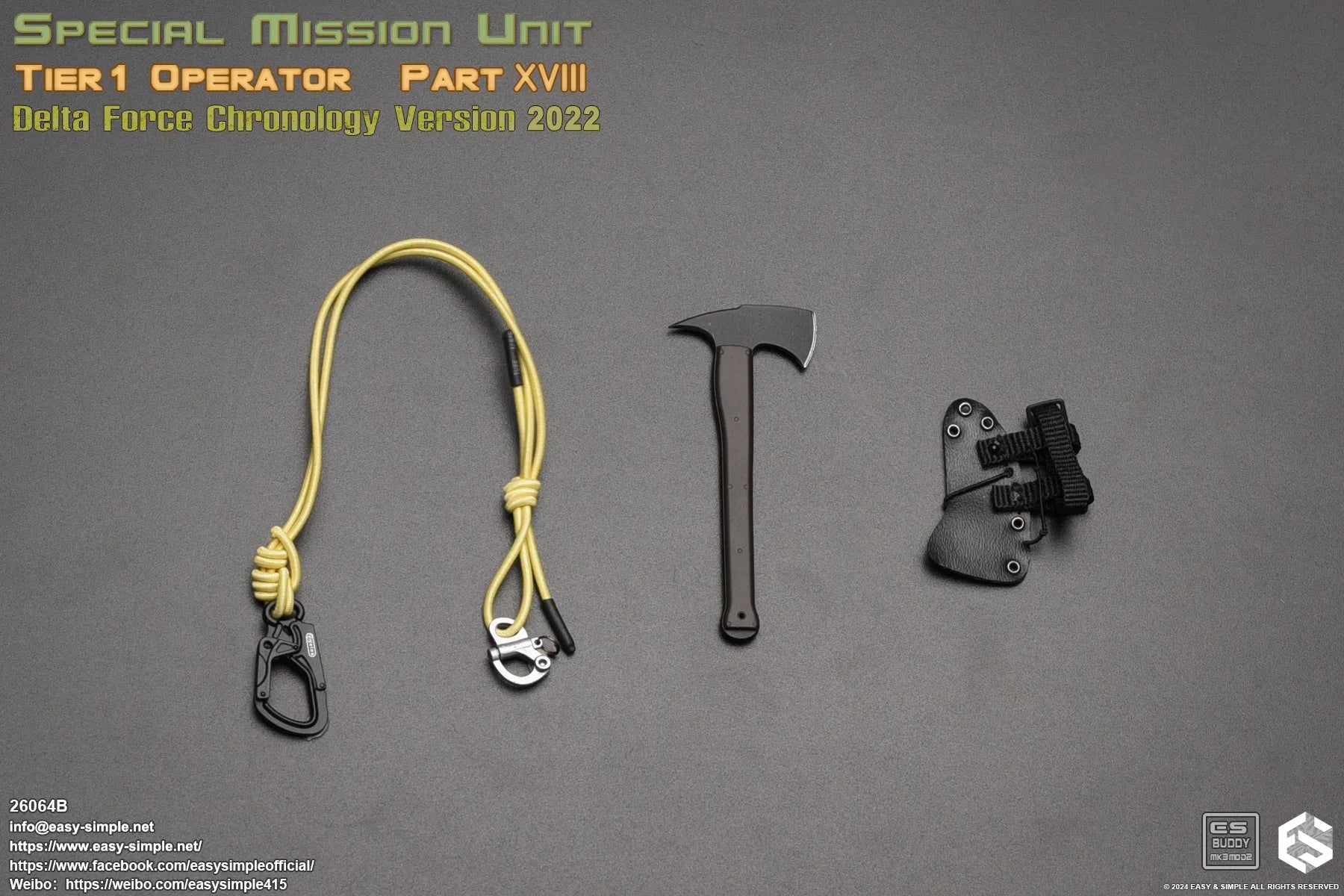 Easy & Simple - 1:6 Tier 1 Operator Part XVIII Delta Force Chronology 2022 Action Figure (Version B) - inshobby.com