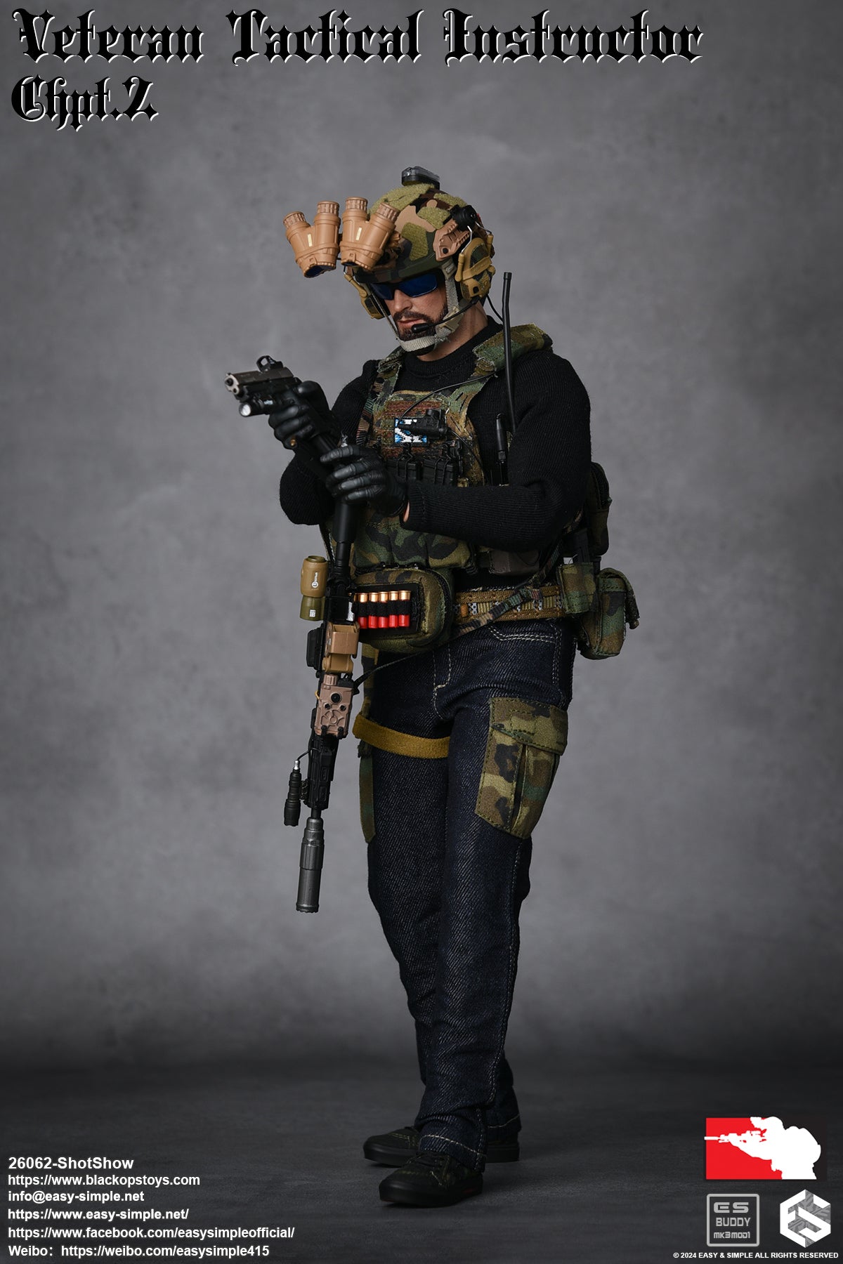 Easy & Simple - 1:6 Veteran Tactical Instructor Action Figure (SS ShotShow Version) - inshobby.com