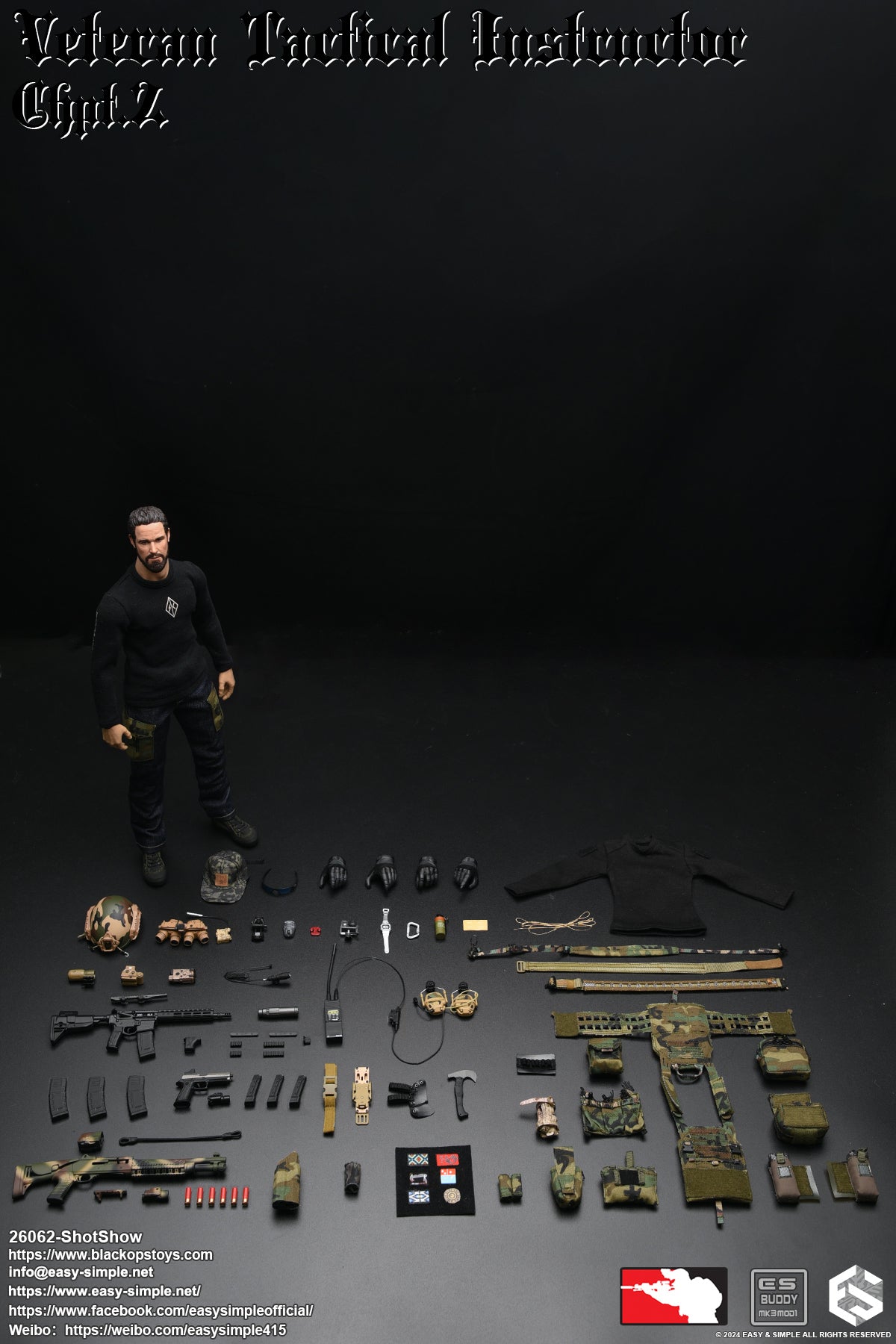 Easy & Simple - 1:6 Veteran Tactical Instructor Action Figure (SS ShotShow Version) - inshobby.com