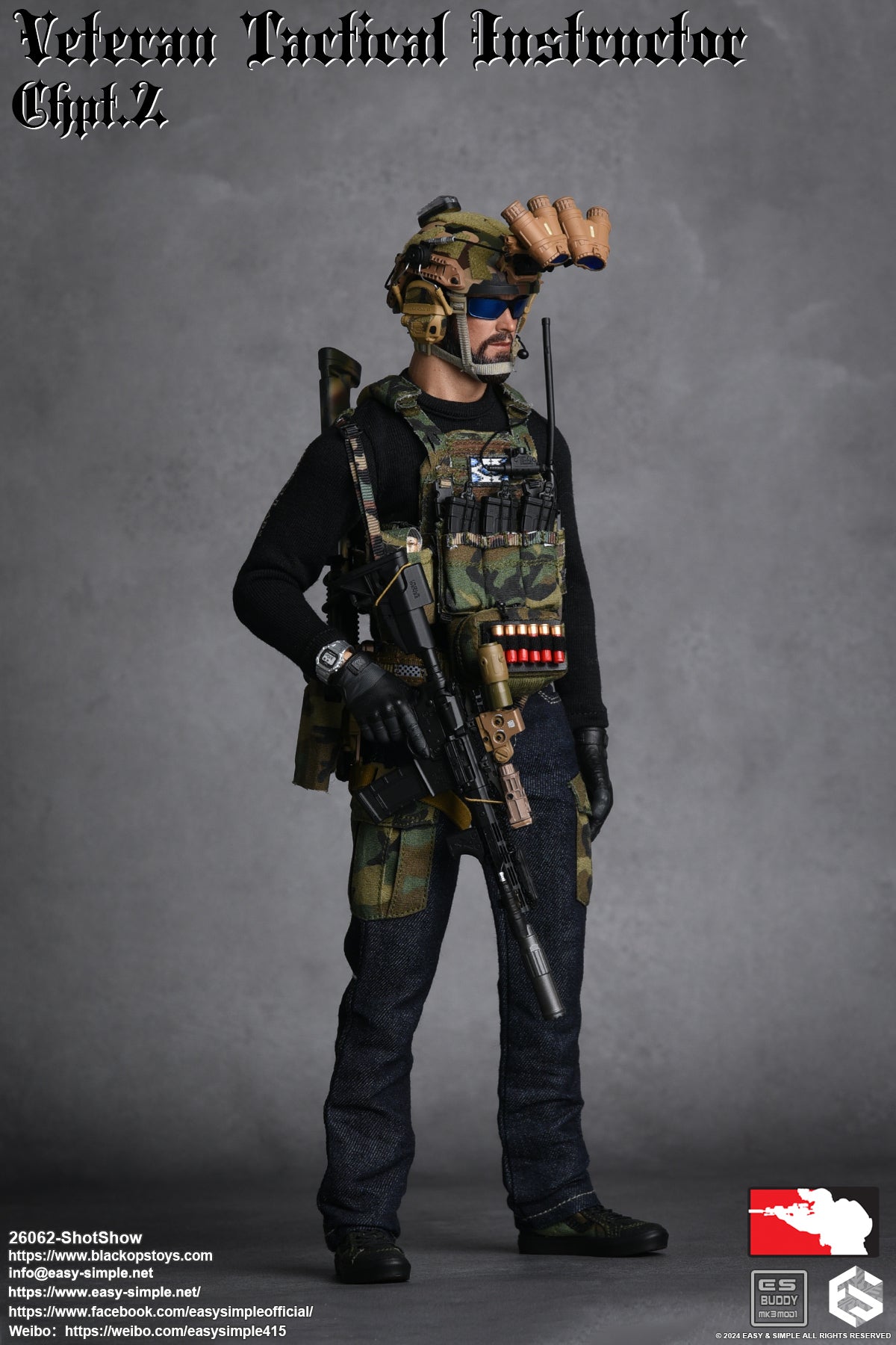 Easy & Simple - 1:6 Veteran Tactical Instructor Action Figure (SS ShotShow Version) - inshobby.com