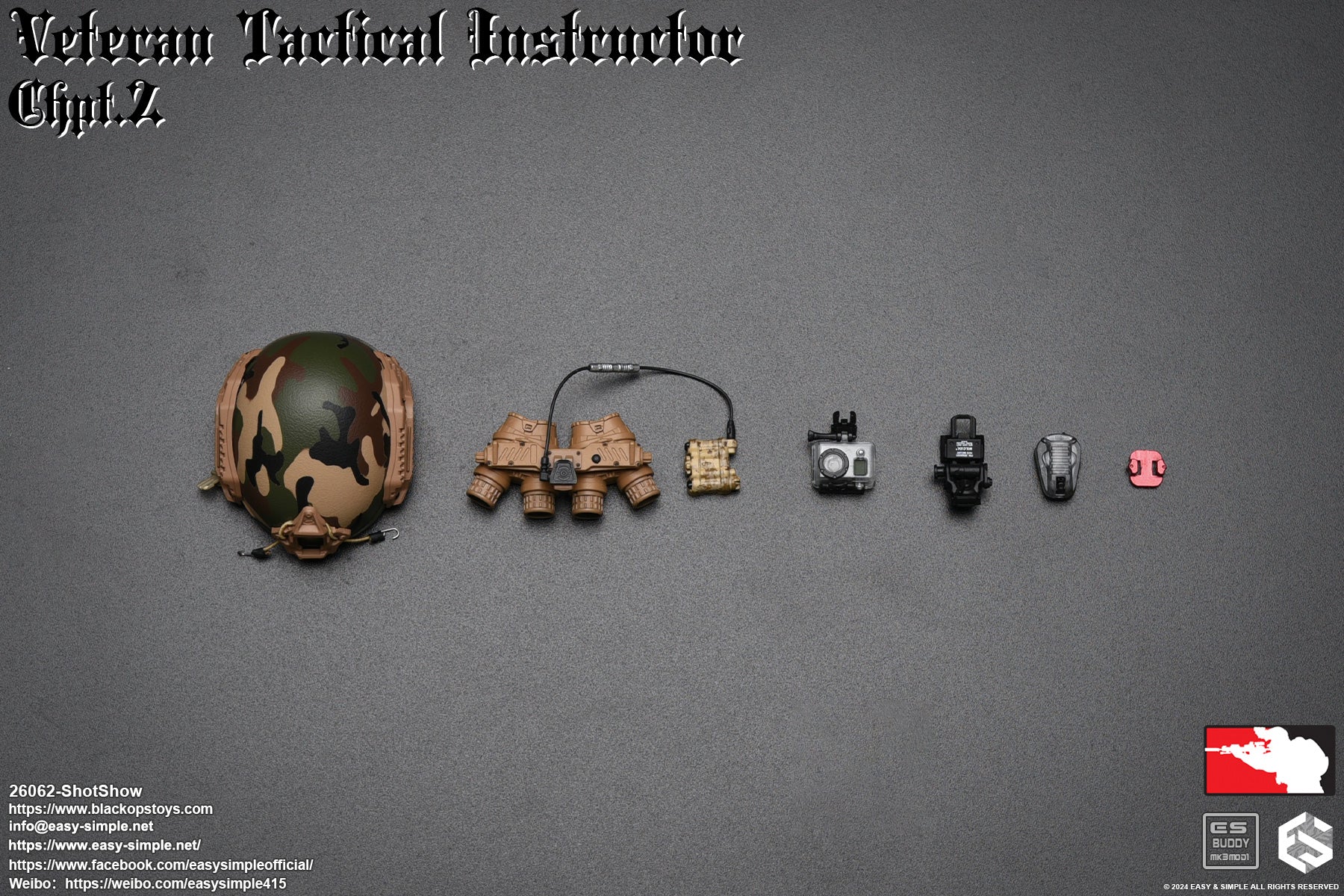 Easy & Simple - 1:6 Veteran Tactical Instructor Action Figure (SS ShotShow Version) - inshobby.com