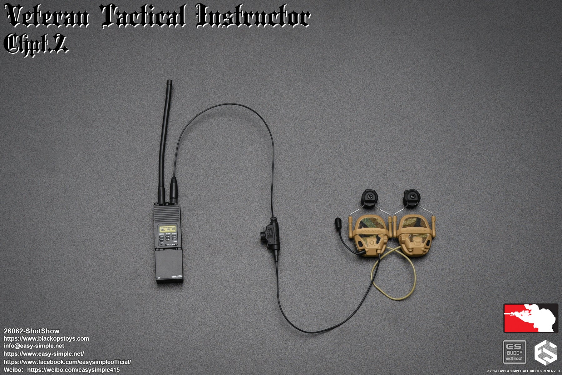 Easy & Simple - 1:6 Veteran Tactical Instructor Action Figure (SS ShotShow Version) - inshobby.com