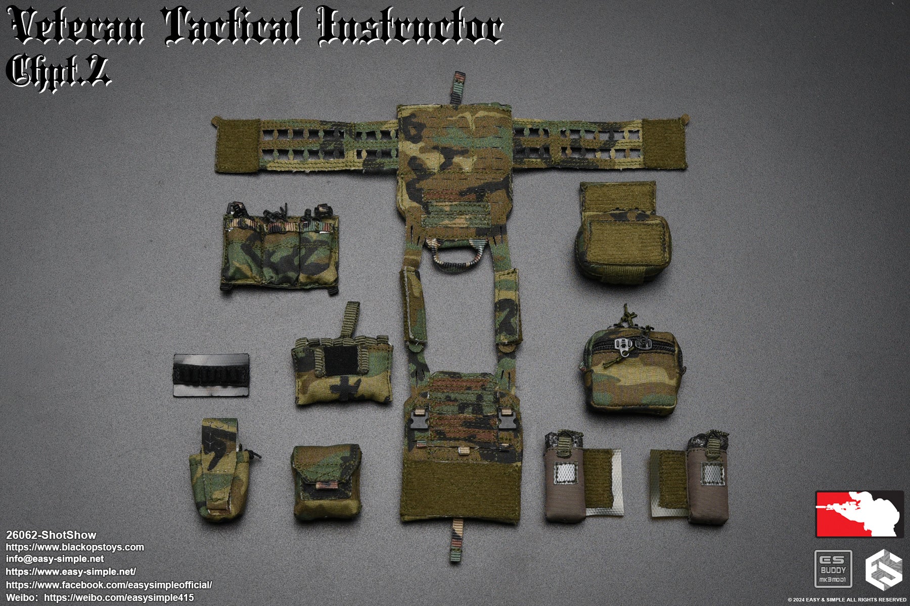 Easy & Simple - 1:6 Veteran Tactical Instructor Action Figure (SS ShotShow Version) - inshobby.com