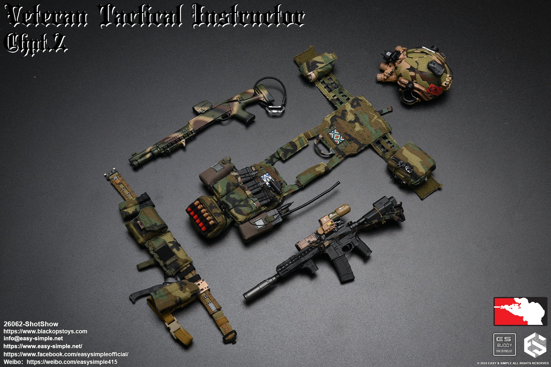 Easy & Simple - 1:6 Veteran Tactical Instructor Action Figure (SS ShotShow Version) - inshobby.com