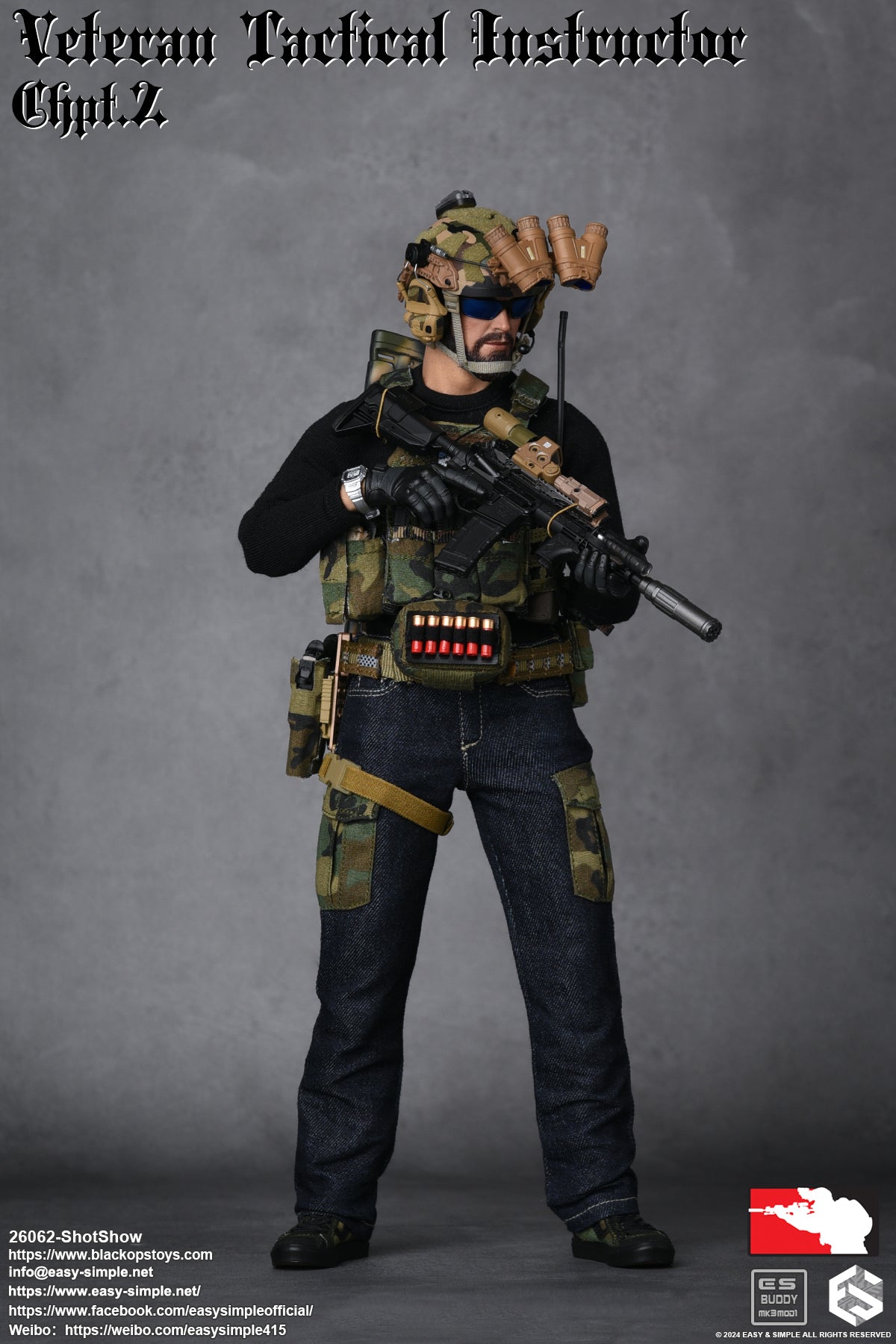 Easy & Simple - 1:6 Veteran Tactical Instructor Action Figure (SS ShotShow Version) - inshobby.com