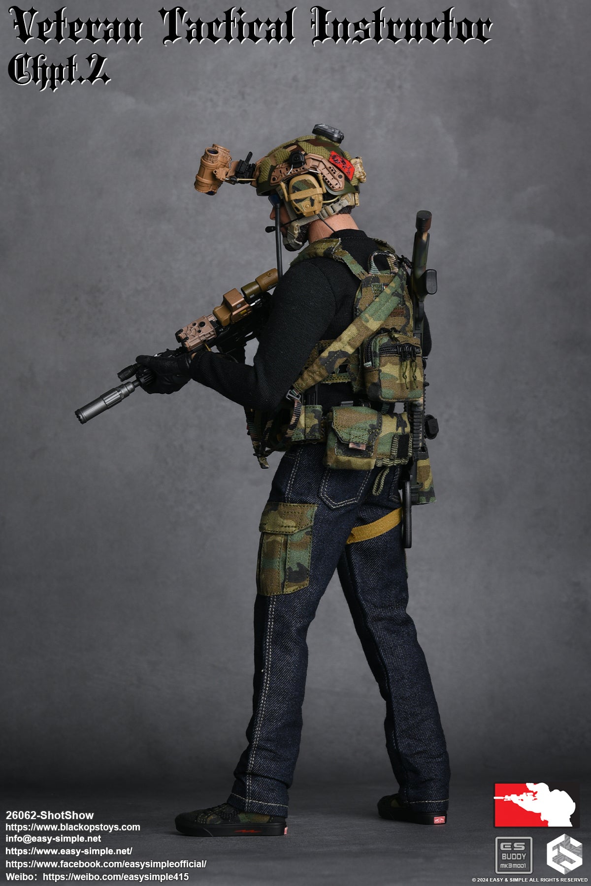 Easy & Simple - 1:6 Veteran Tactical Instructor Action Figure (SS ShotShow Version) - inshobby.com