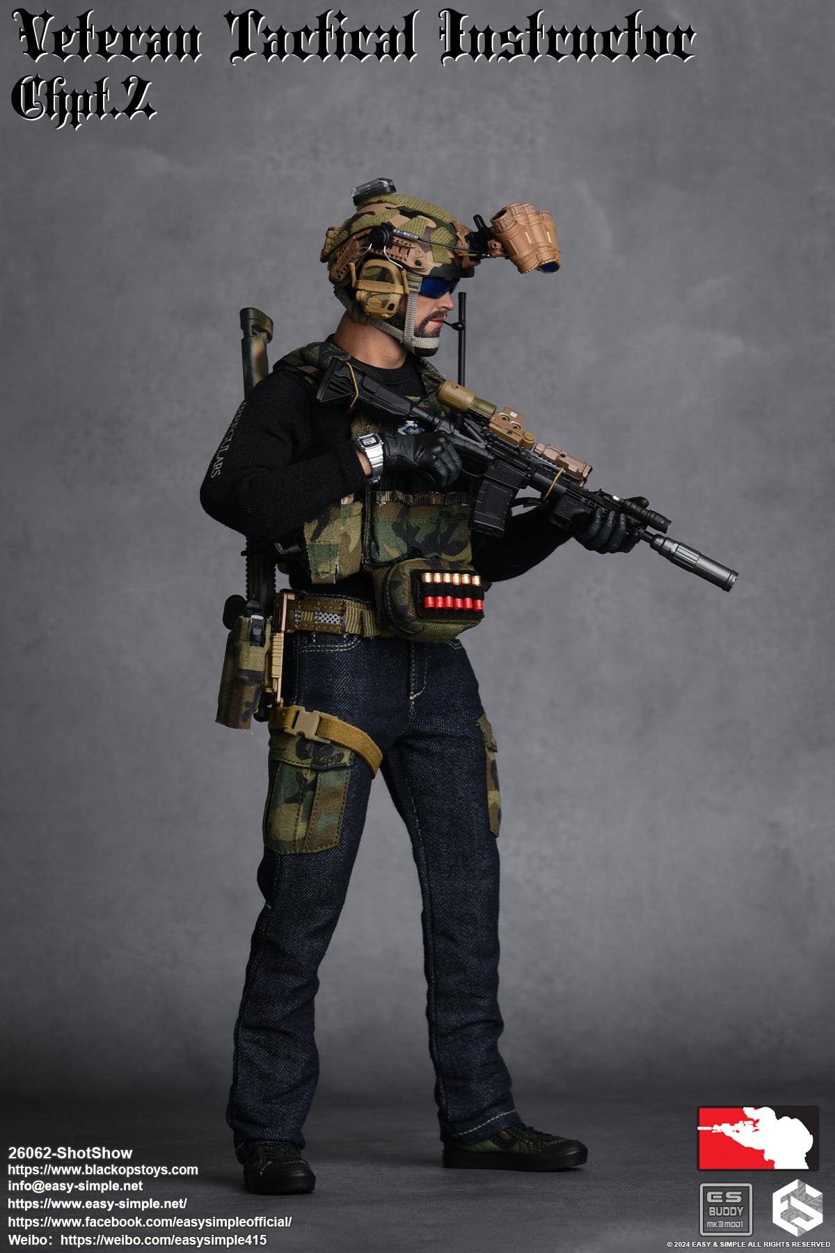 Easy & Simple - 1:6 Veteran Tactical Instructor Action Figure (SS ShotShow Version) - inshobby.com