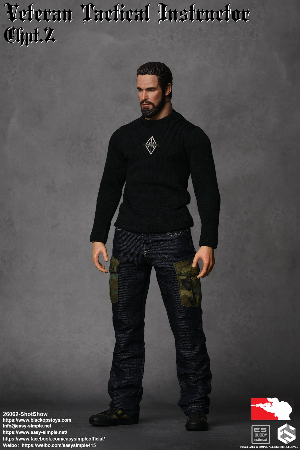 Easy & Simple - 1:6 Veteran Tactical Instructor Action Figure (SS ShotShow Version) - inshobby.com