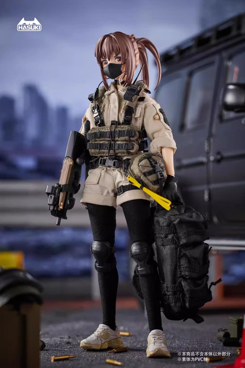 Hasuki - 1:12 Hiyo Reizei Security Guard Action Figure - inshobby.com
