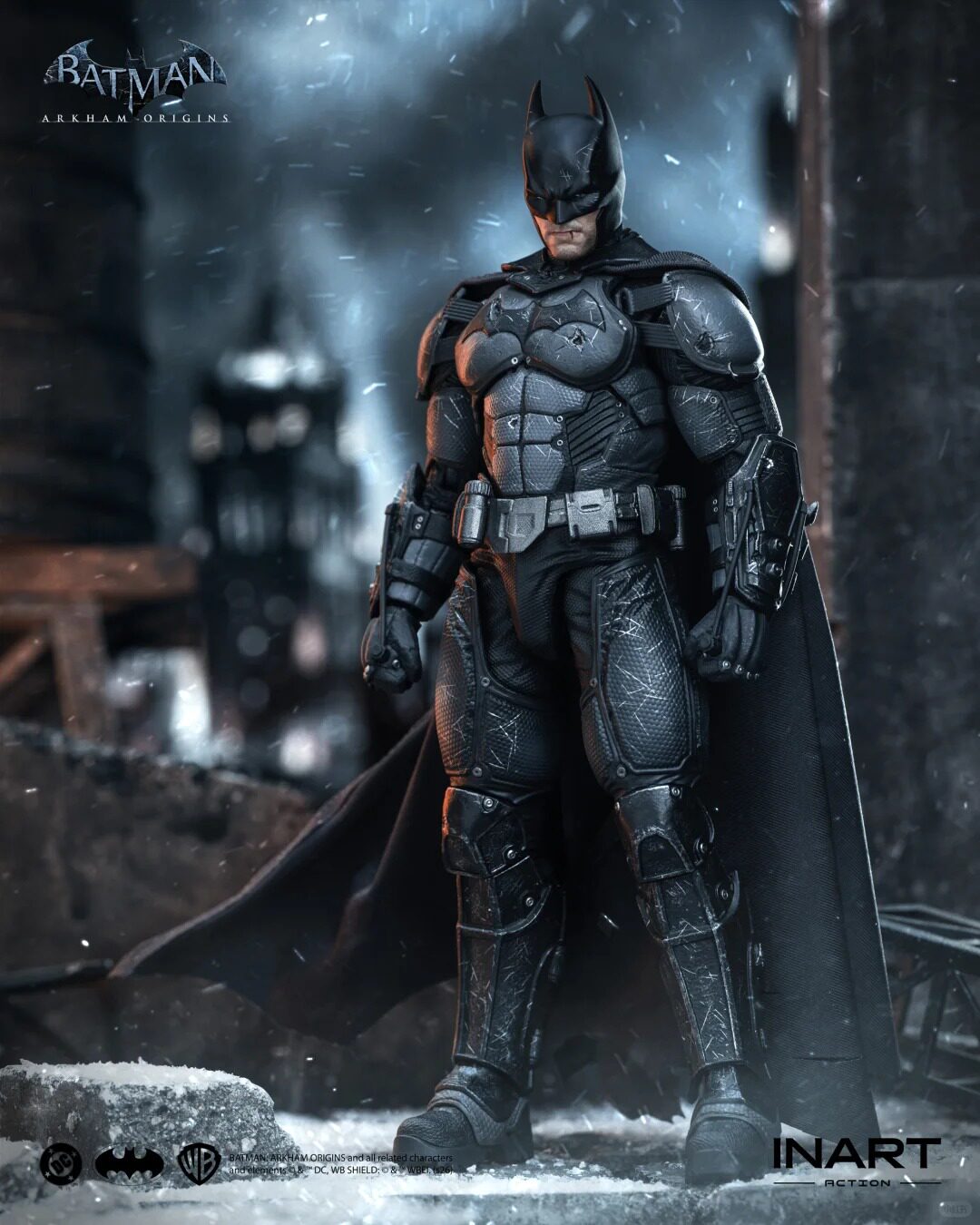 INART - 1:12 Batman Arkham Origins Battle Version Action Figure - inshobby.com