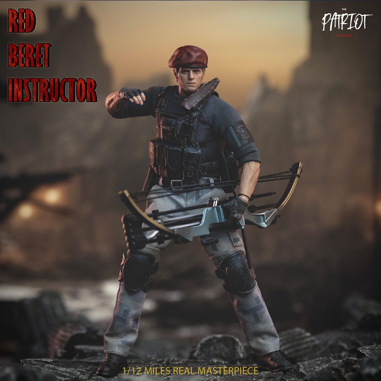 Patriot Studio - 1:12 Red Beret Instructor Action Figure - inshobby.com
