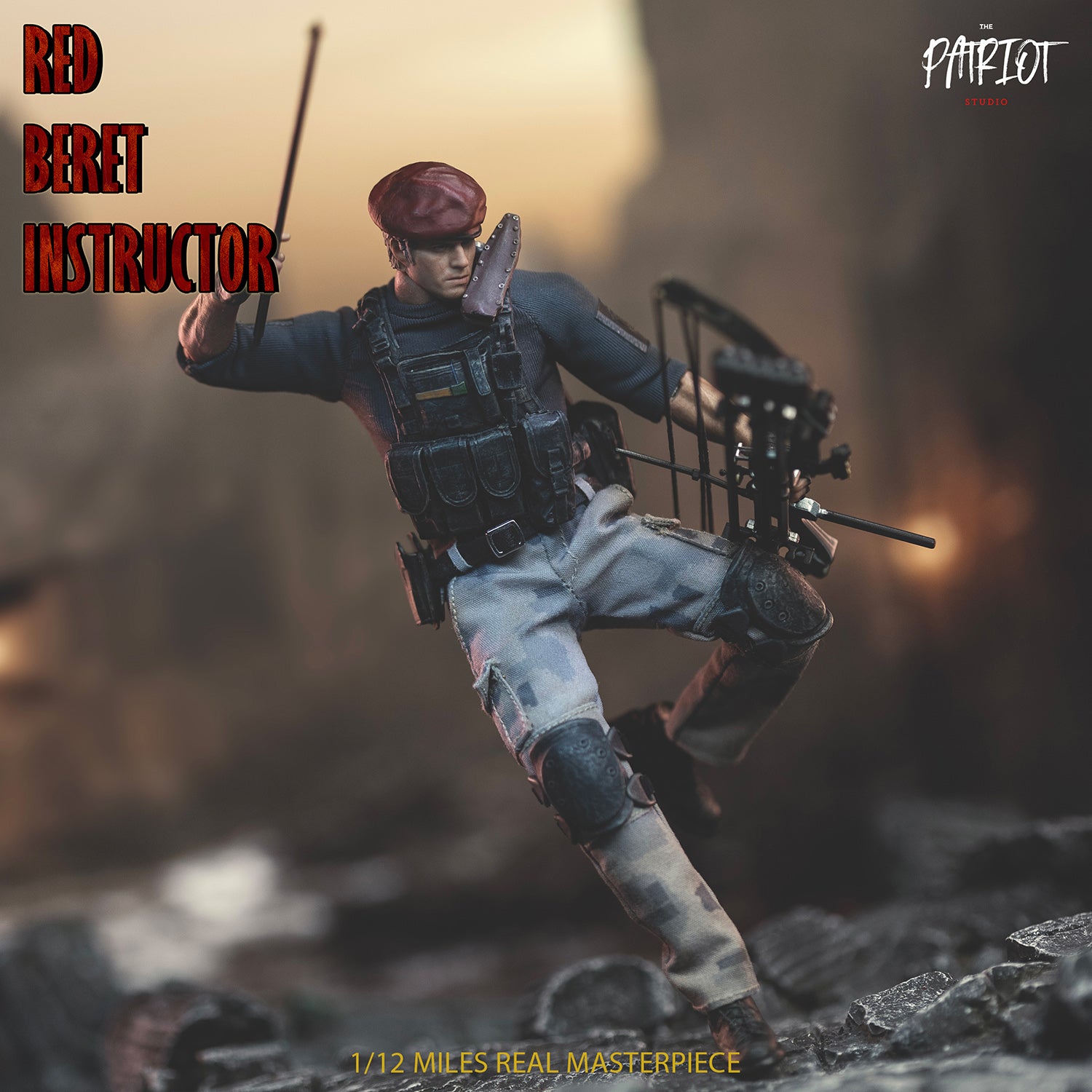 Patriot Studio - 1:12 Red Beret Instructor Action Figure - inshobby.com
