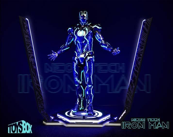 1:6 Neon Tech Iron Man LED Light Display Base Stage