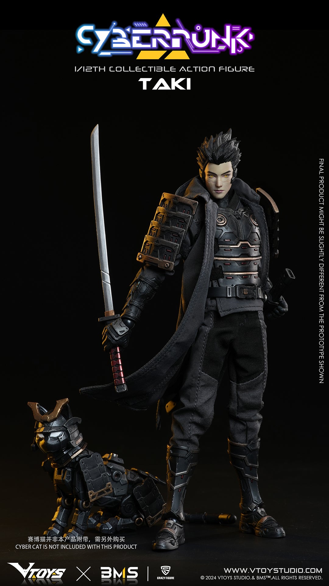 1:12 Cyberpunk Taki Action Figure