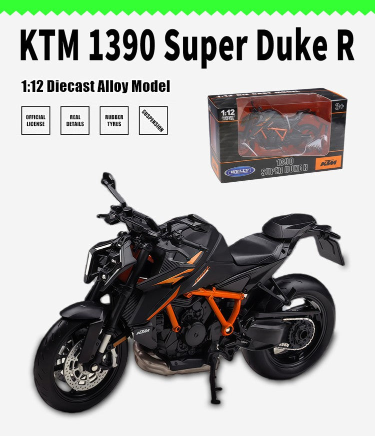 1:12 KTM 1390 Super Duke R Motorcycle Alloy Car