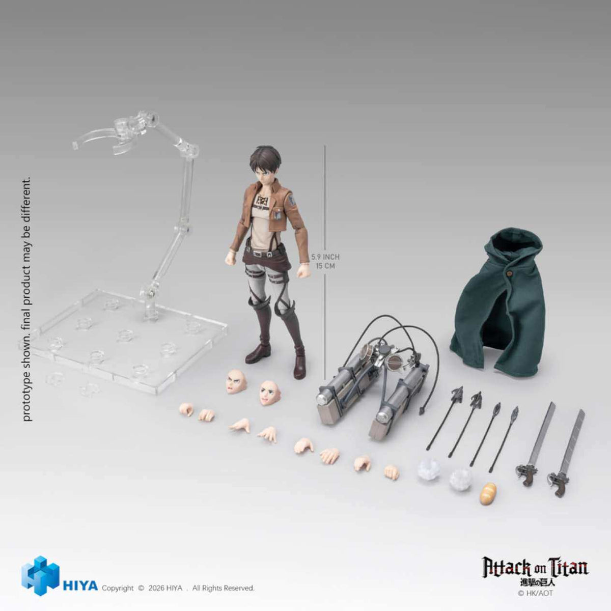 1:12 Eren Yeager Action Figure