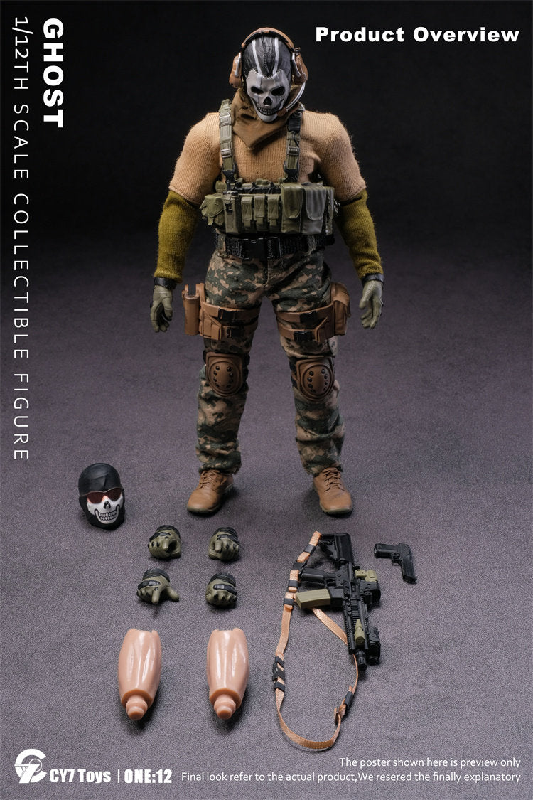 1:12 Ghost Desert Version Action Figure