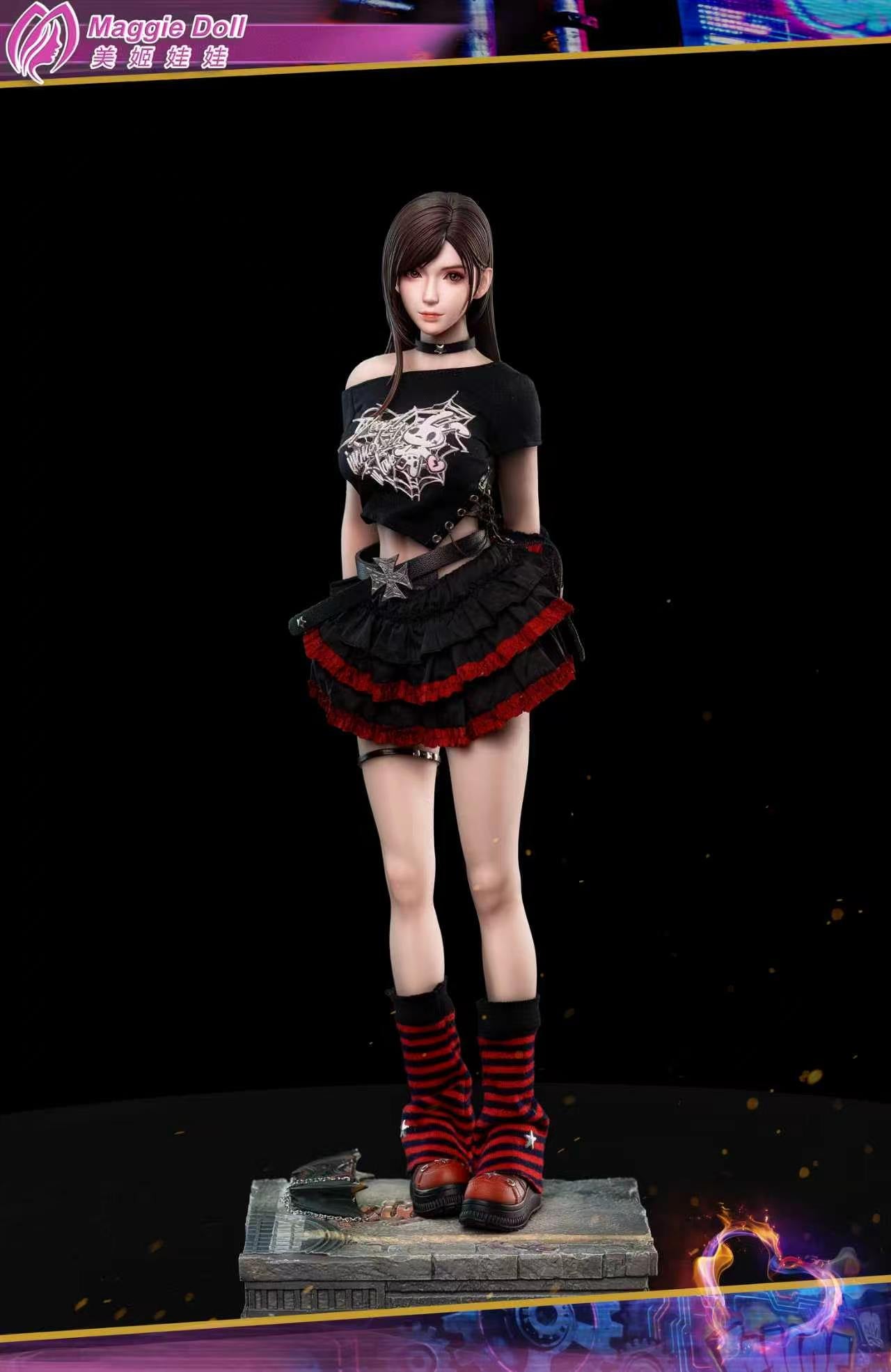 1:6 Cyberpunk Girl Tifa Seamless Action Figure