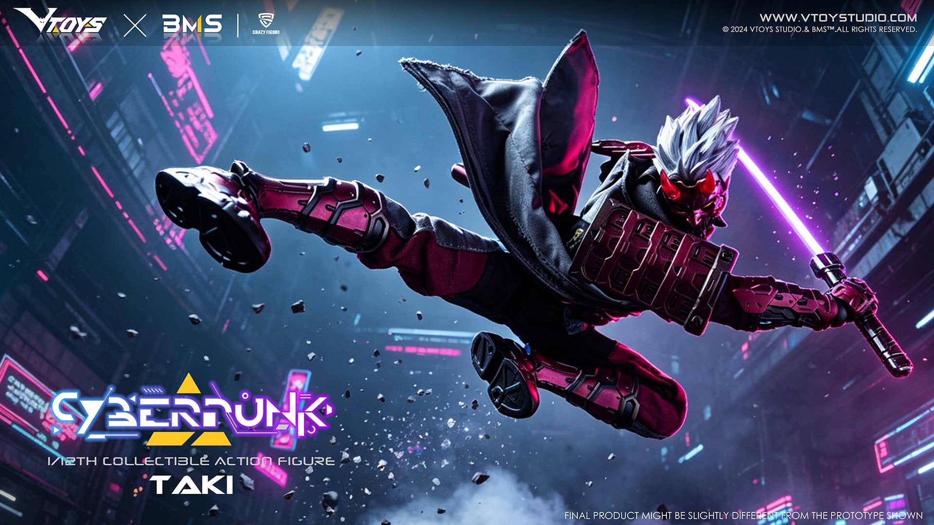 1:12 Cyberpunk Taki Dawn Break Crimson Red WF2026 Limited Edition Action Figure