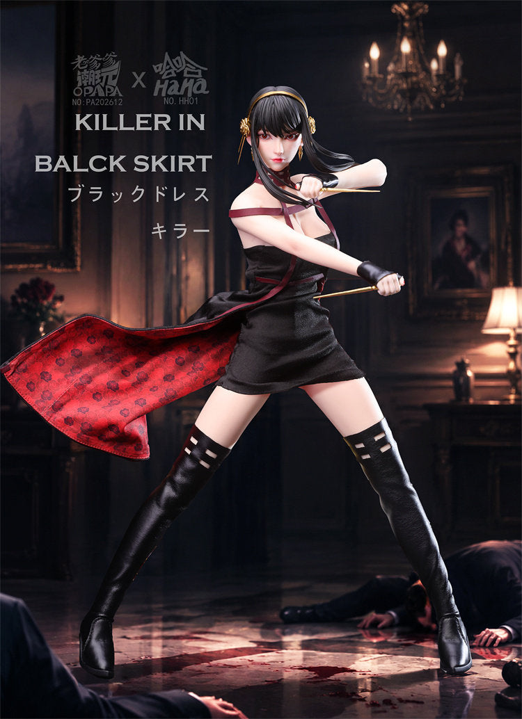 1:6 Killer in Black Skirt Seamless Action Figure