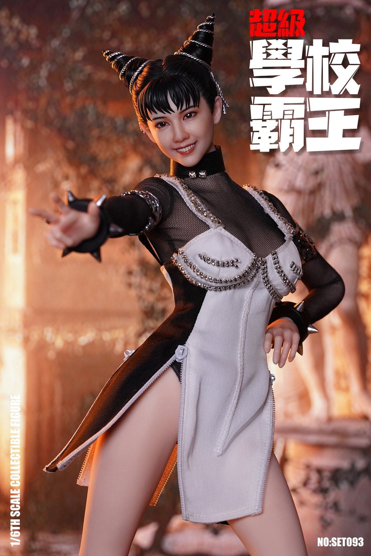 1:6 School Fighter Goddess Seamless Figure