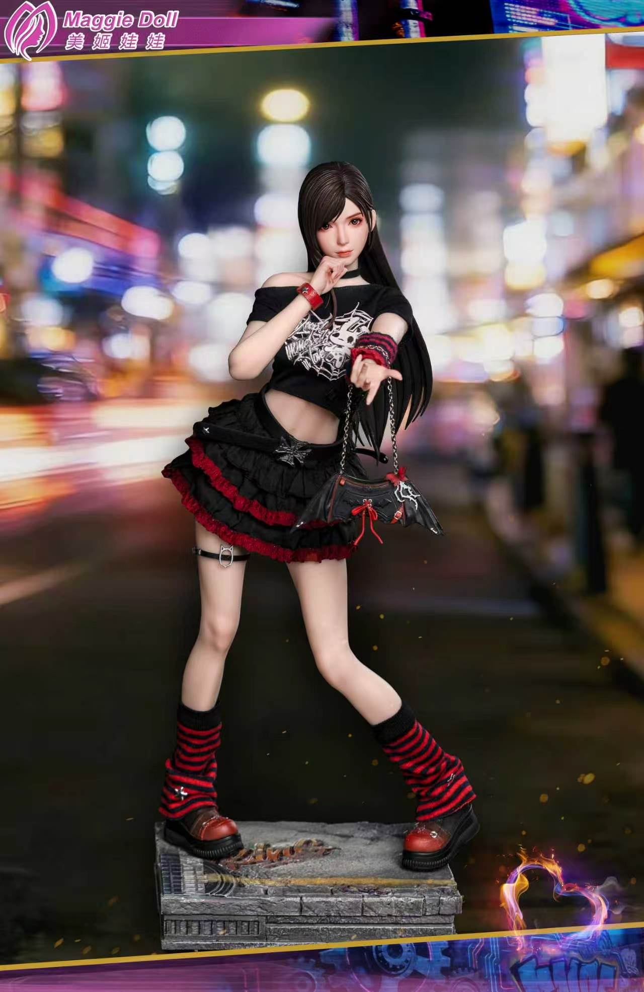1:6 Cyberpunk Girl Tifa Seamless Action Figure