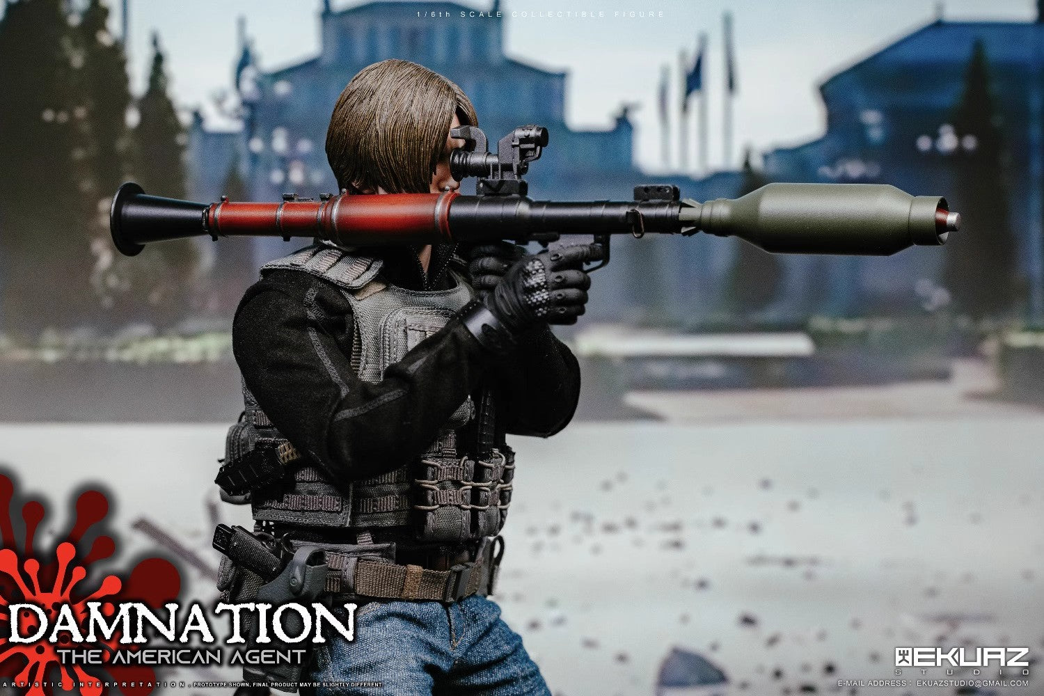 1:6 Damnation, la figurine d'action de l'agent américain