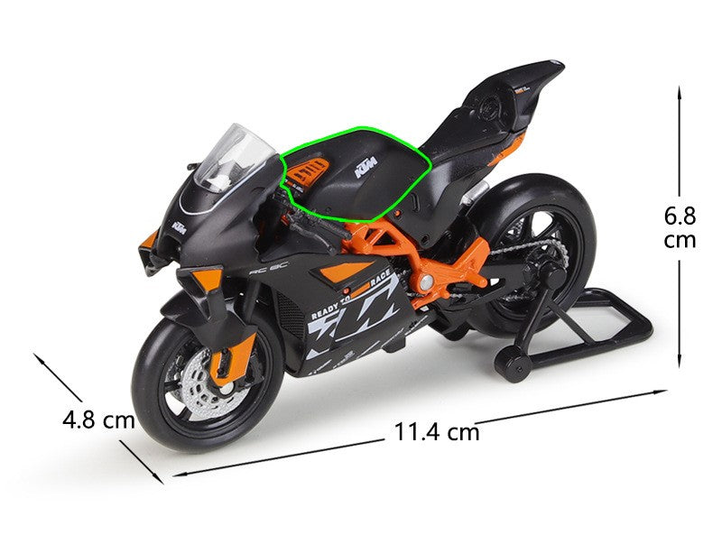 1:18 KTM RC8 8C 오토바이 합금 모델 자동차