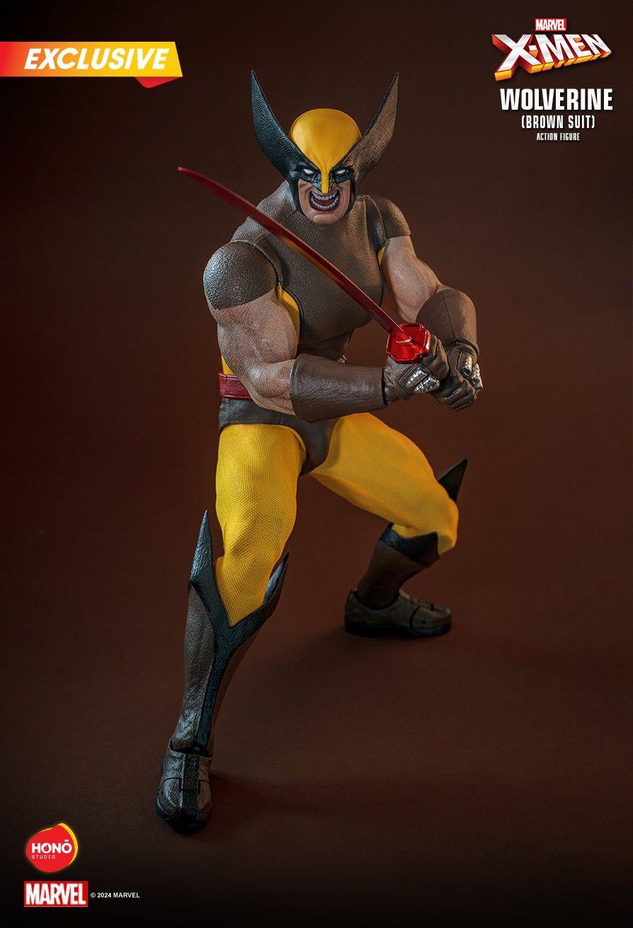 Figura de acțiune exclusivă Wolverine Brown Suit 1:6