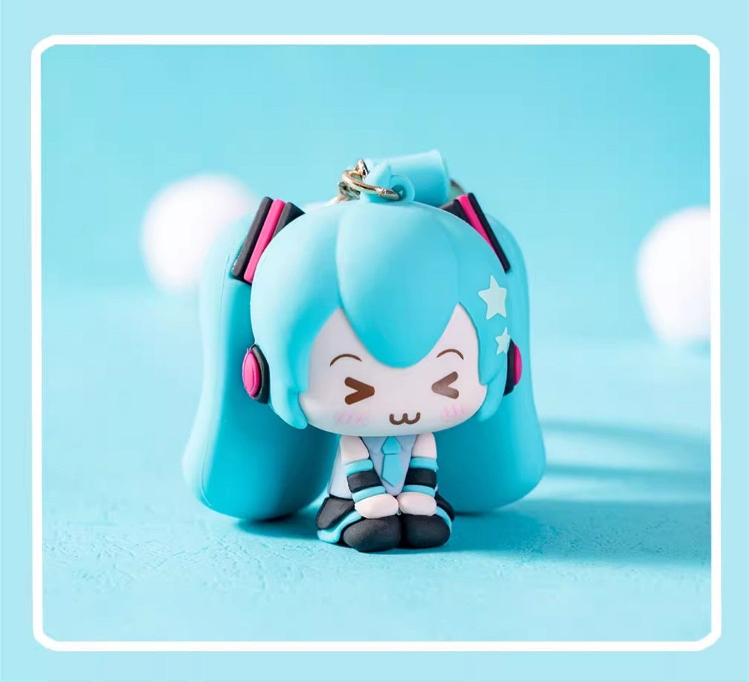 Porte-clés figurine souple Hatsune Miku