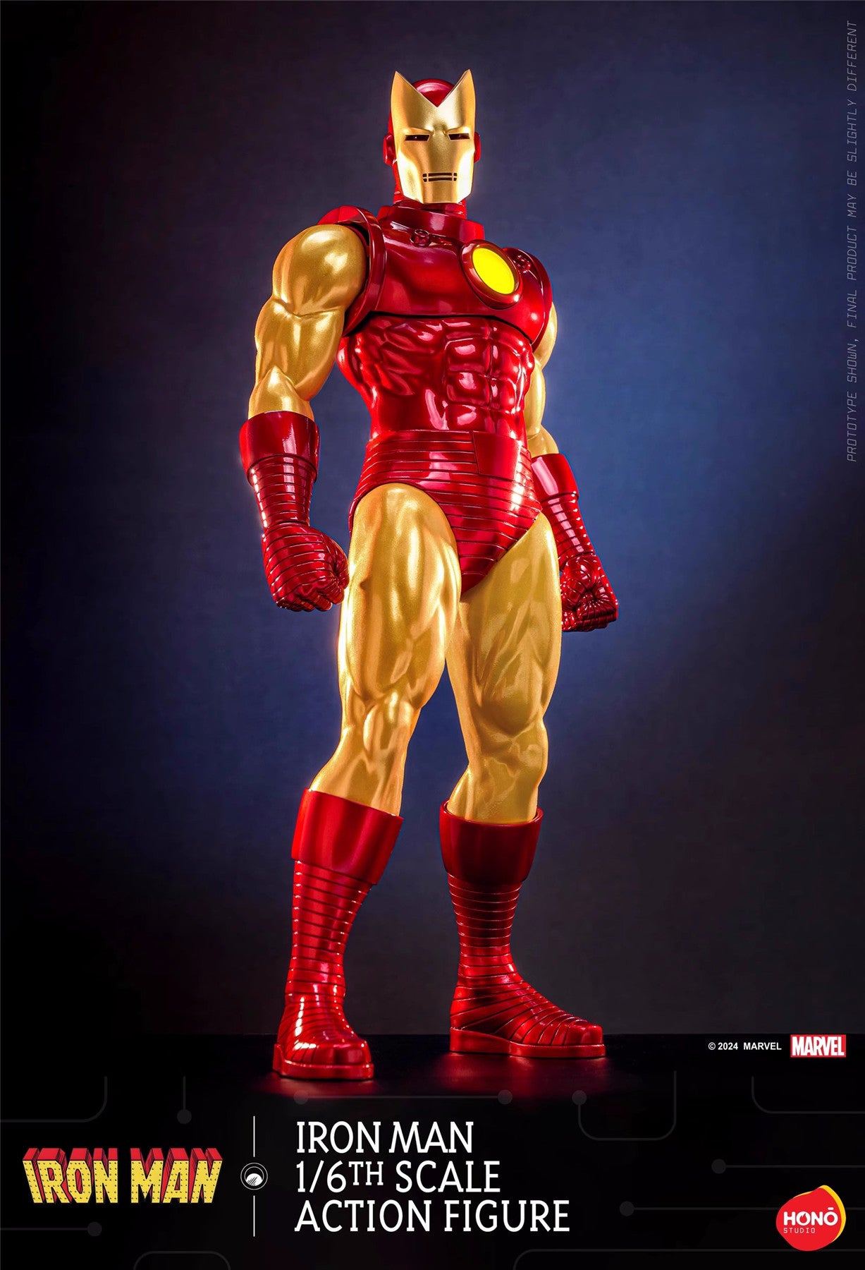 1:6 Kielelezo cha Kitendo cha Iron Man Comic Version