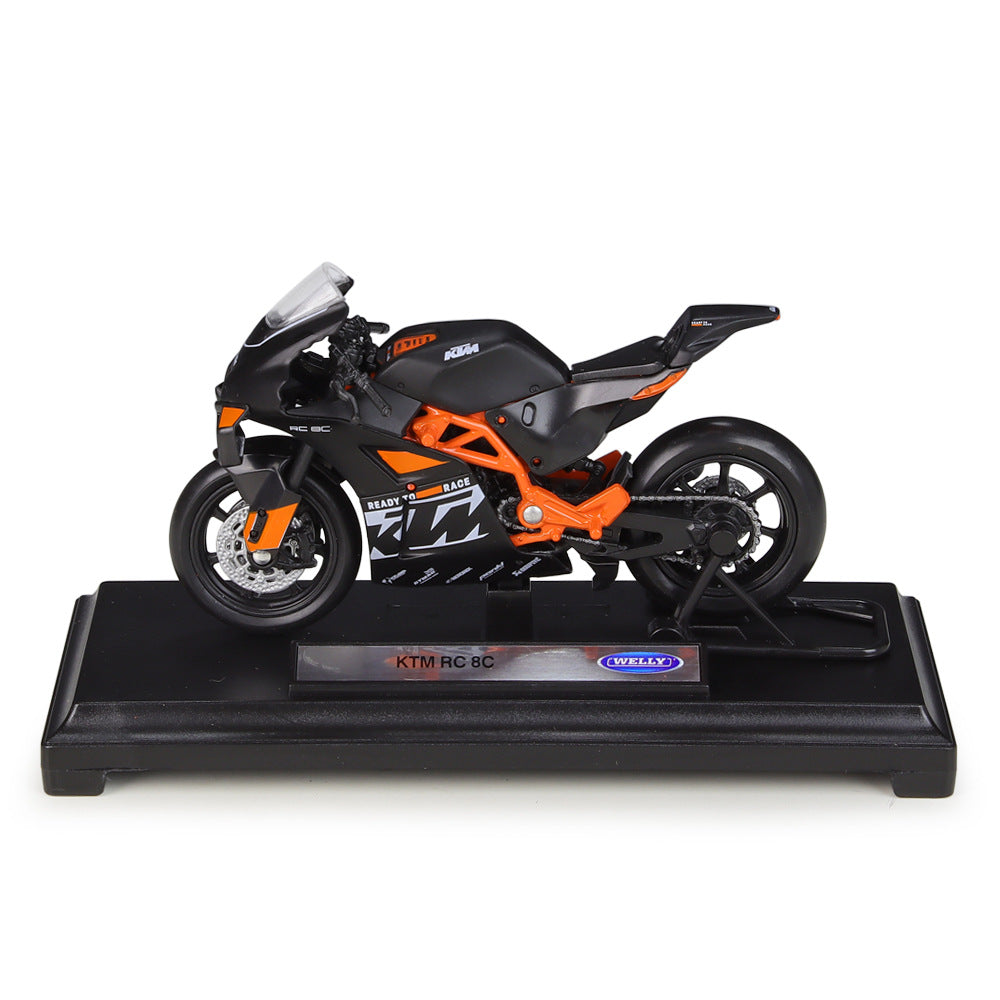 1:18 KTM RC8 8C 오토바이 합금 모델 자동차