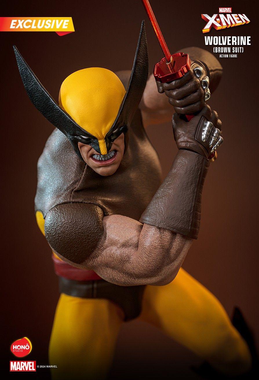 Figura de acțiune exclusivă Wolverine Brown Suit 1:6