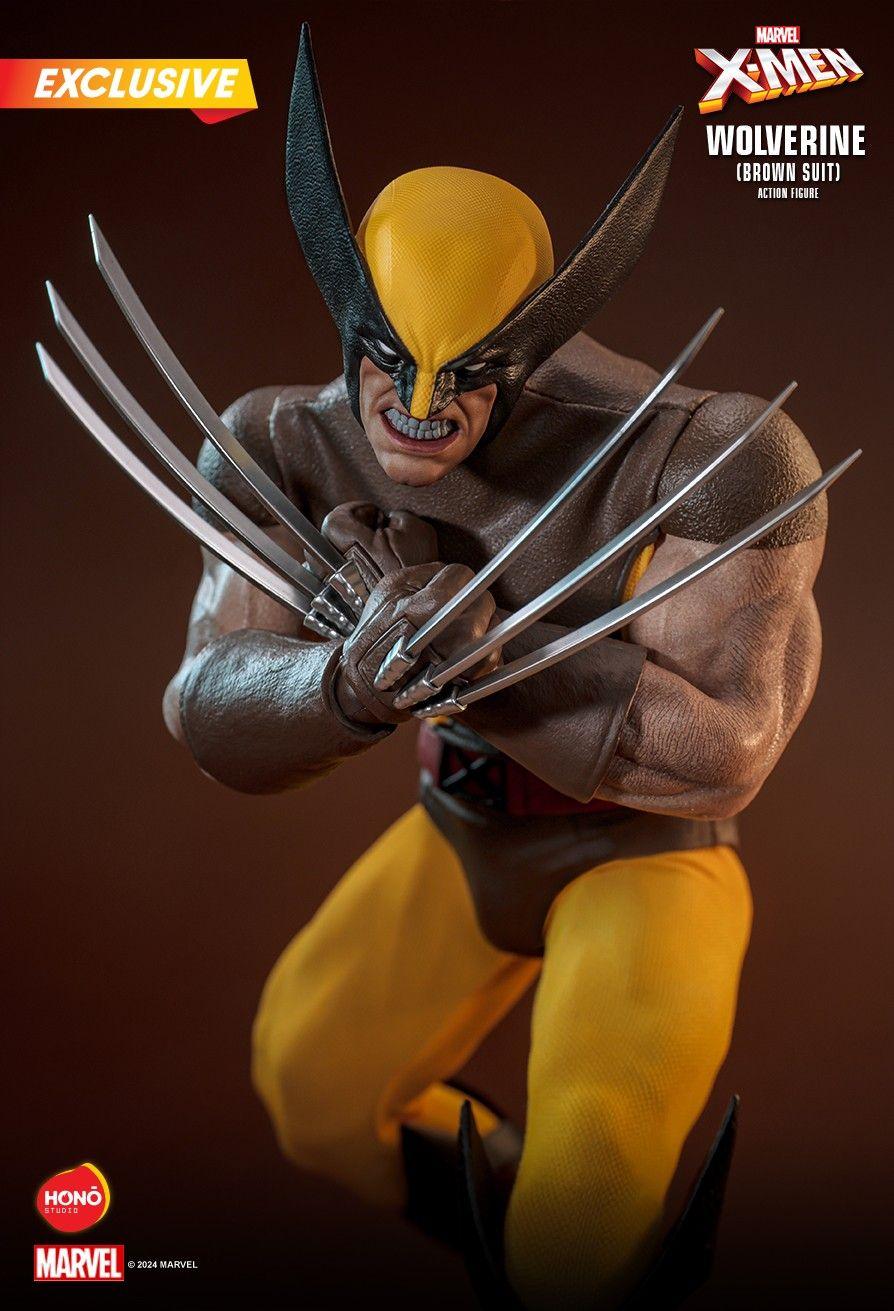 Figura de acțiune exclusivă Wolverine Brown Suit 1:6