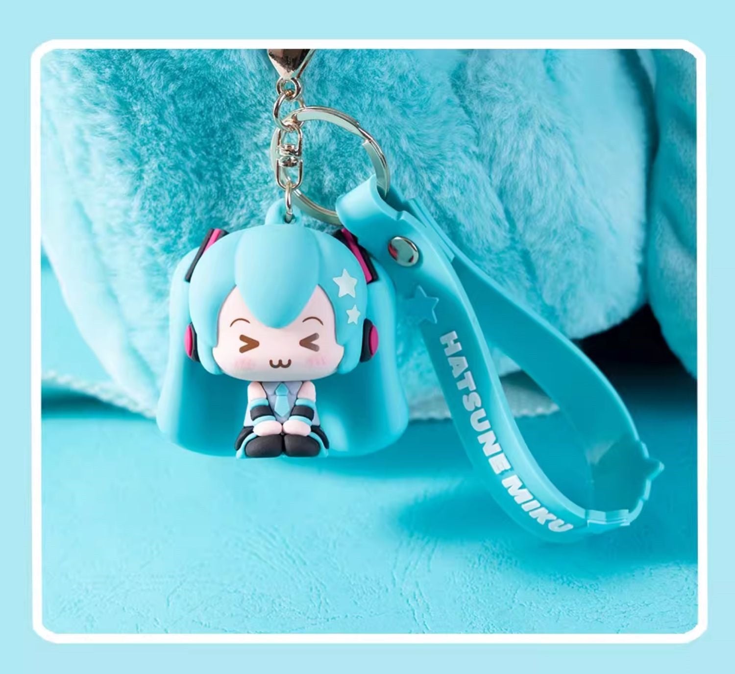 Porte-clés figurine souple Hatsune Miku