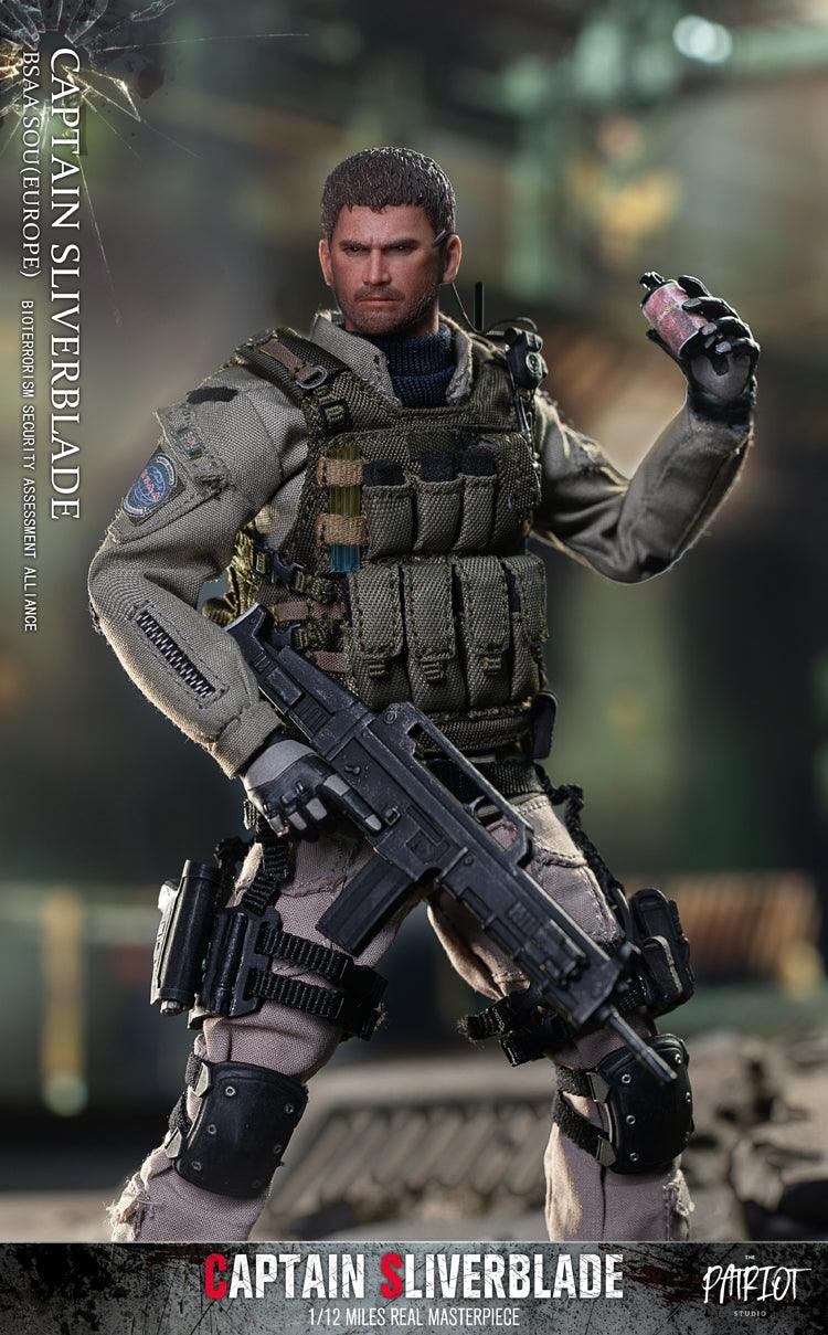 1:12 Captain Silverblade BSAA SOU (Europa) Actionfigur