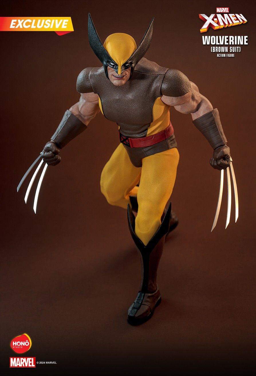 Figura de acțiune exclusivă Wolverine Brown Suit 1:6