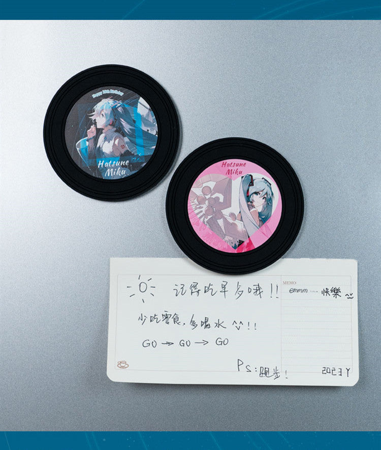 Hatsune Miku Vinyl Record Fridge Magnet