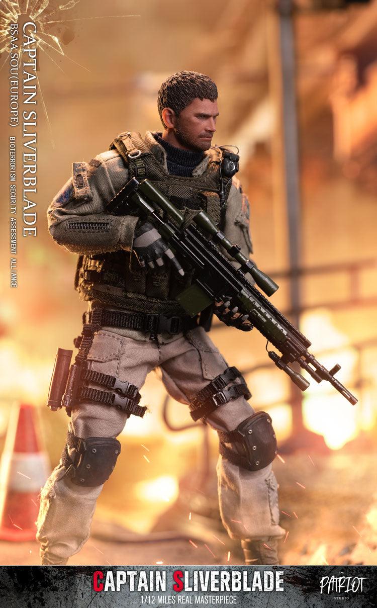 1:12 Captain Silverblade BSAA SOU (Europa) Actionfigur