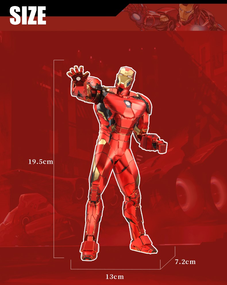 Kit Perakitan Logam Iron Man