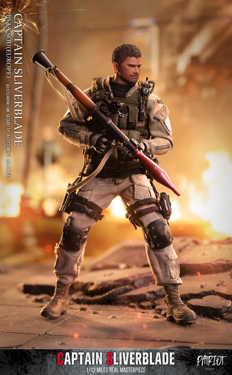 1:12 Captain Silverblade BSAA SOU (Europa) Actionfigur